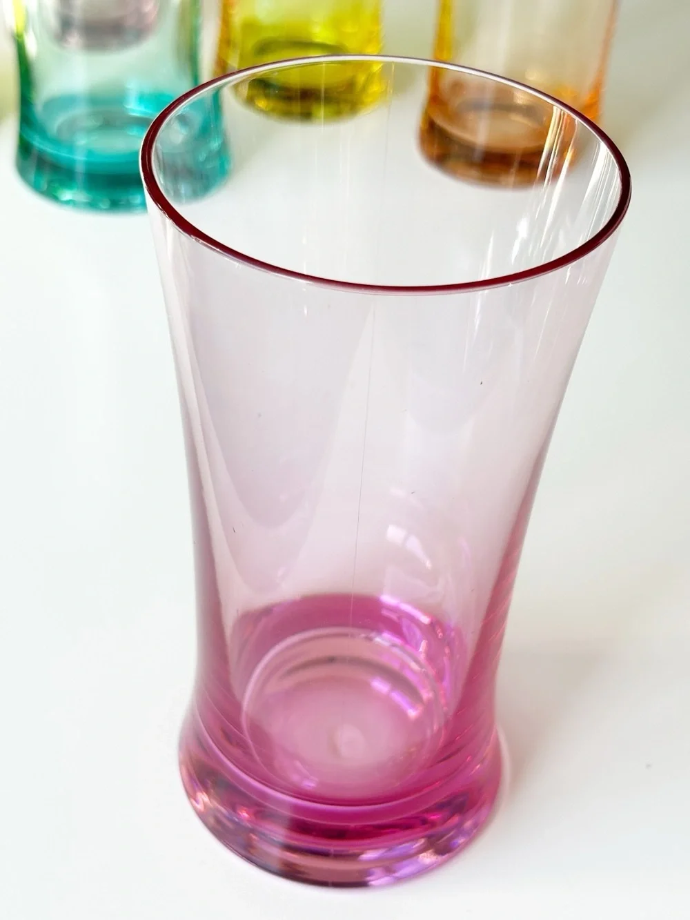Williams-Sonoma vintage Duraclear 17 fl. Oz. Tumbler Multi-Color set of 6 NWT